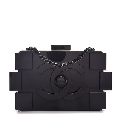 Chanel Plexiglass Boy Brick Lego Clutch Black 1 of 7