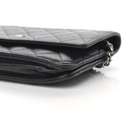 Chanel Caviar Quilted Wallet On Chain WOC Black 11 of 11