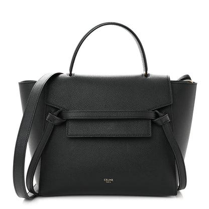 Celine Grained Calfskin Micro Belt Bag Black 1 of 9