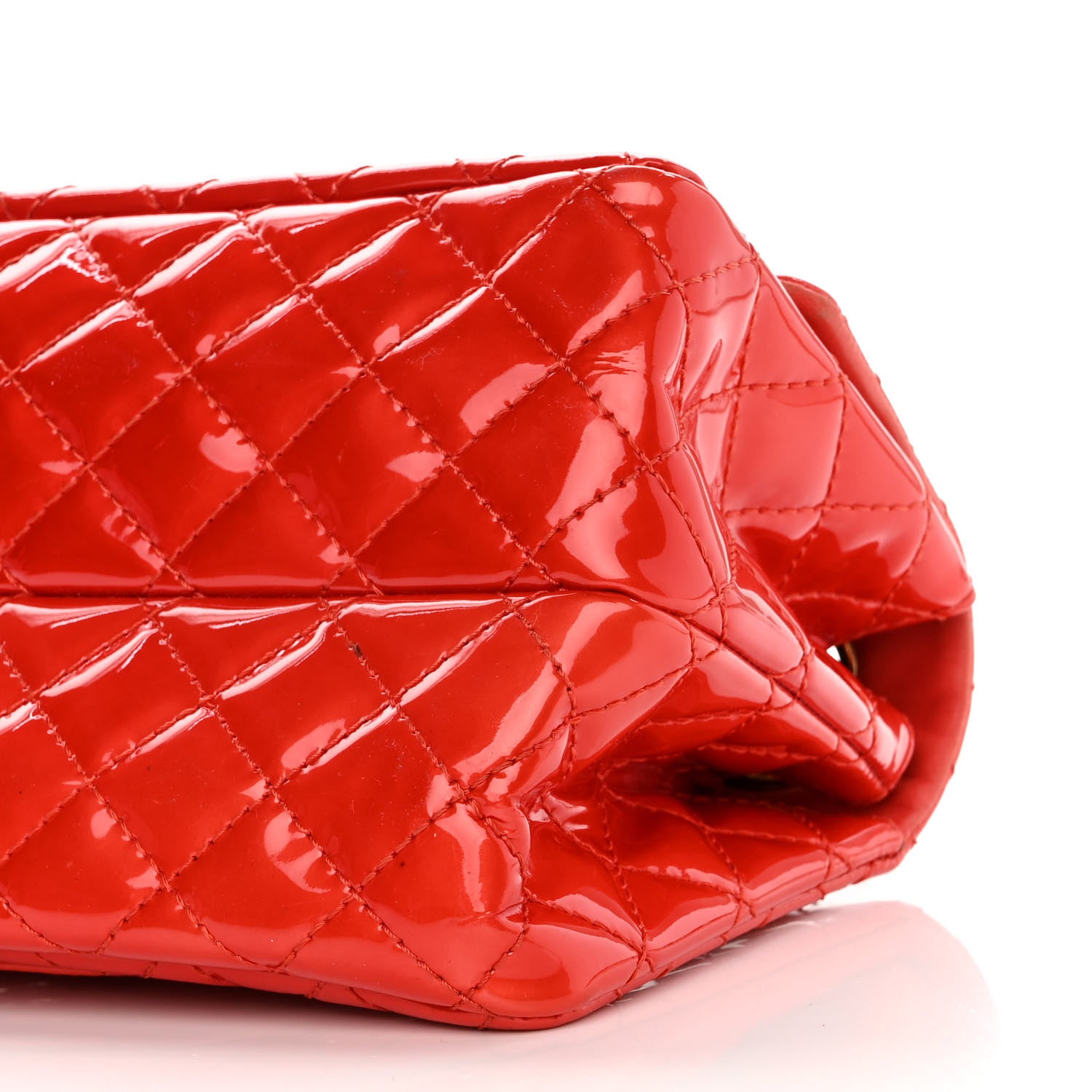 Chanel Patent Quilted Accordion Reissue 2.55 Flap Red 9 of 11