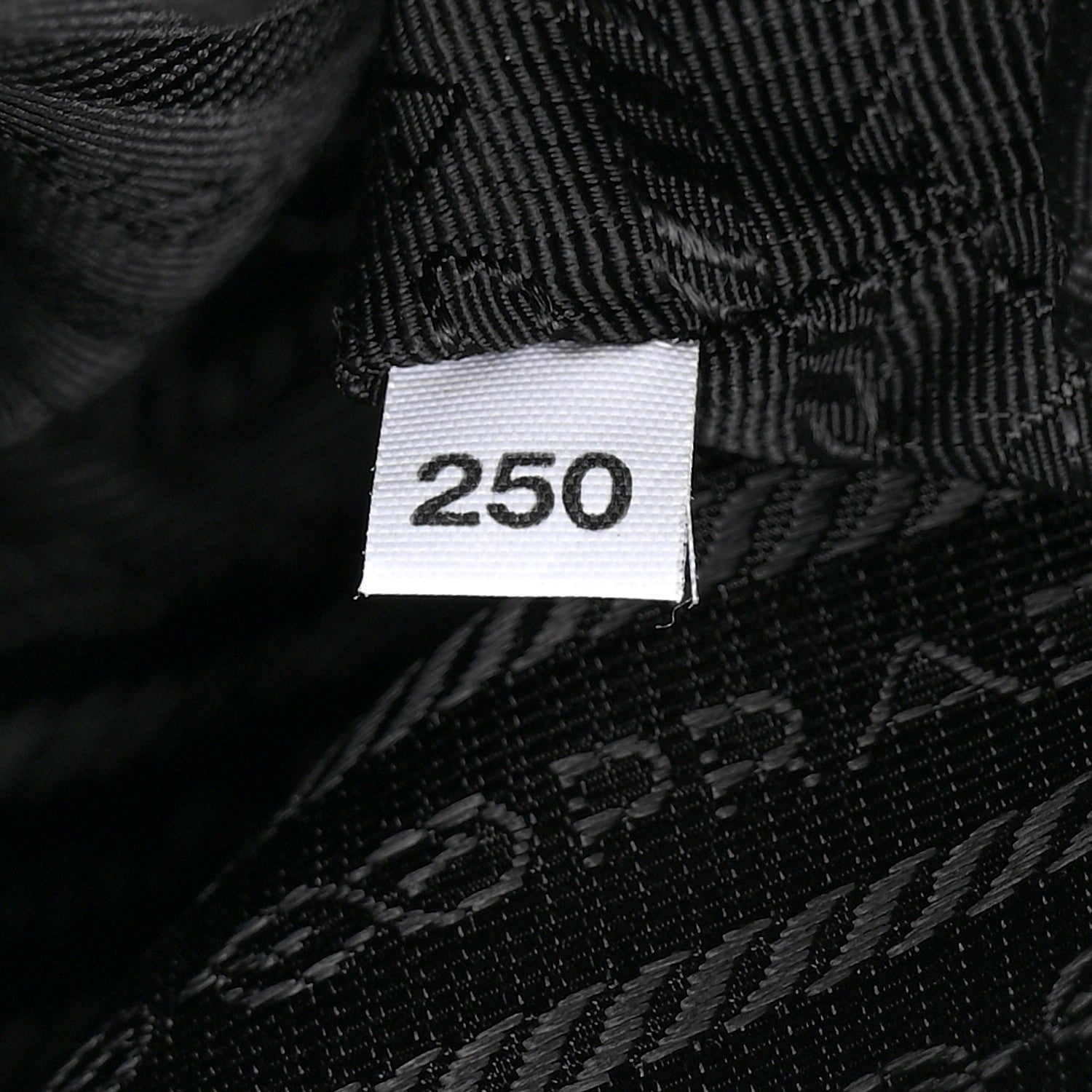 Prada Jacquard Saffiano Triangolo Symbole Embroidered Shopping Tote Black Corda 7 of 10