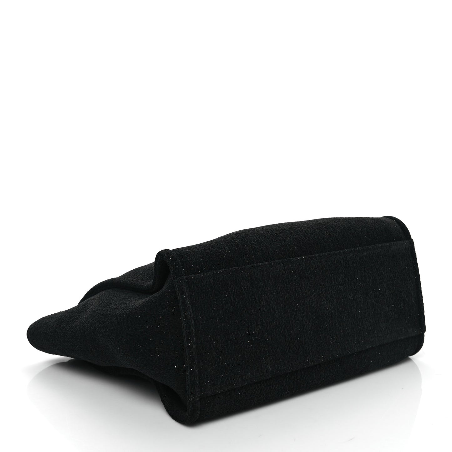 Lurex Boucle Medium Deauville Tote Black
