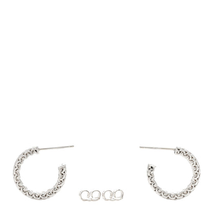 Tiffany Sterling Silver Small Somerset Hoop Earrings 3 of 4