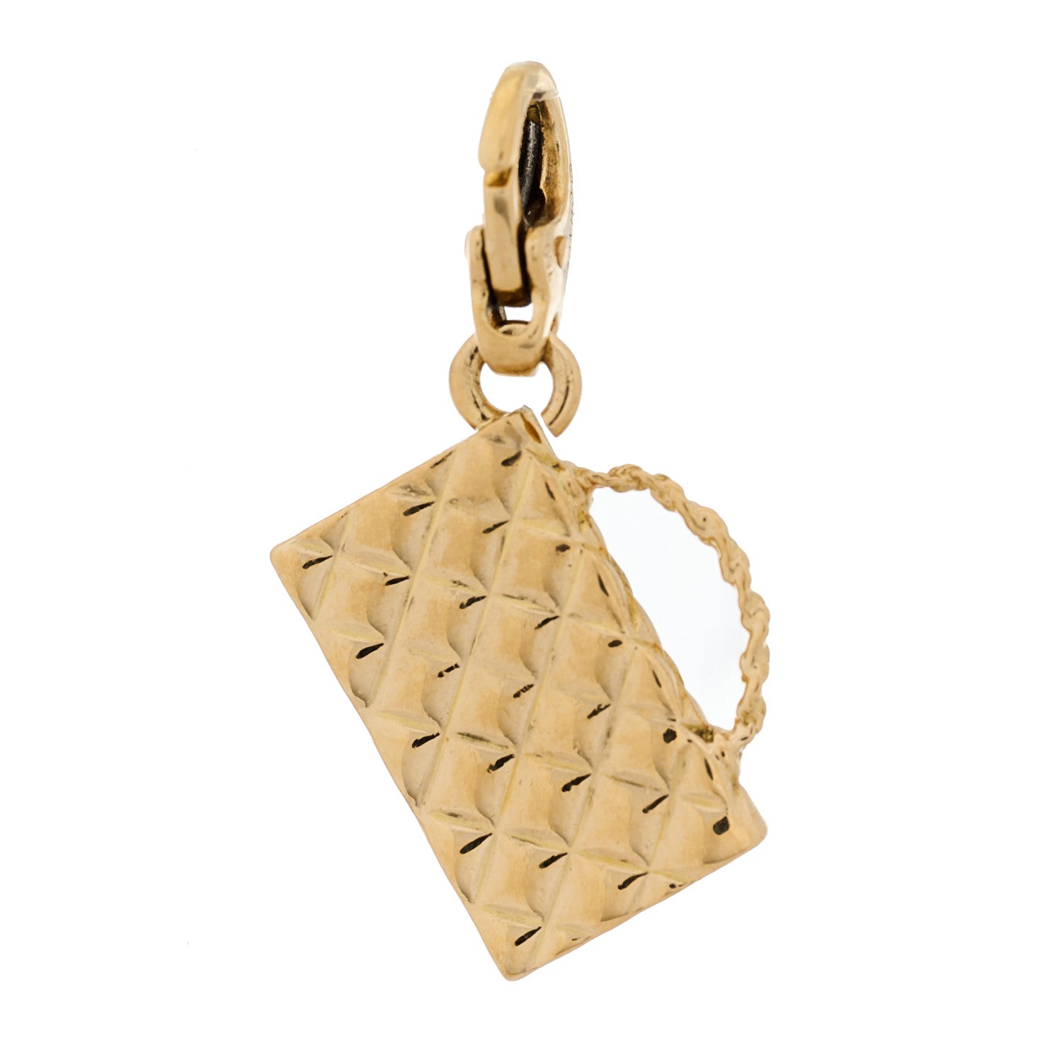 Chanel 18K Yellow Gold Classic Flap Charm 3 of 5