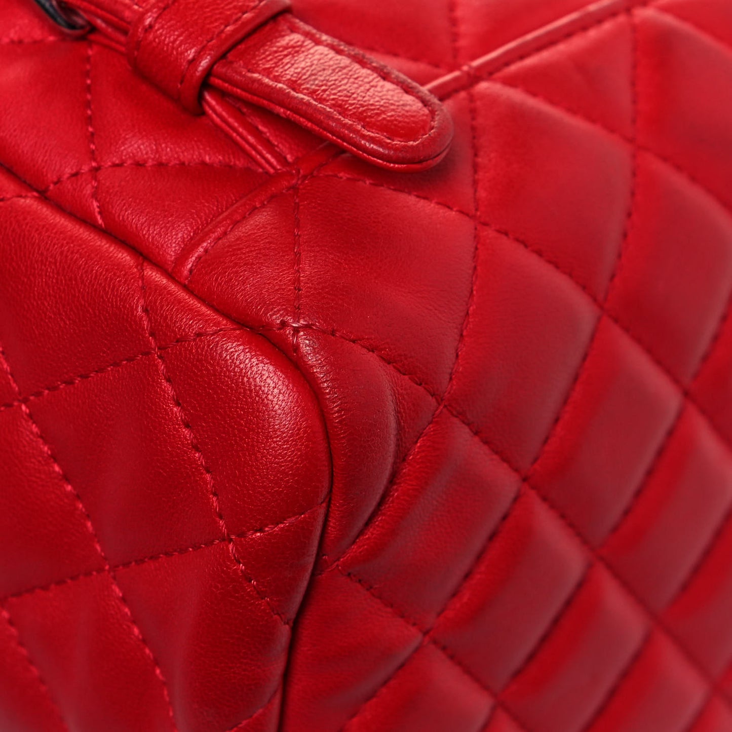 Lambskin Quilted Small Urban Spirit Backpack Red