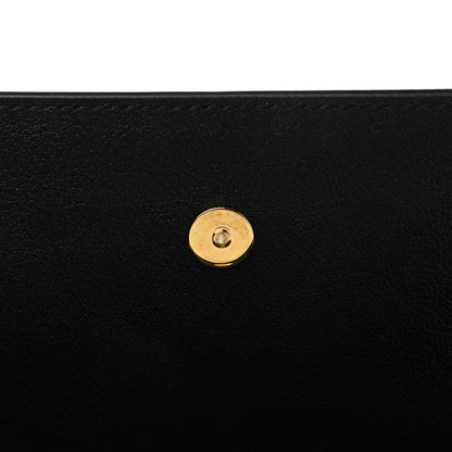 Saint Laurent Calfskin Monogram Large Belle De Jour Clutch Black 9 of 12