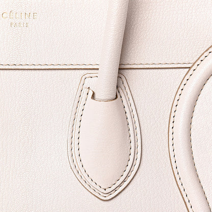 Celine Goatskin Mini Luggage White 12 of 21
