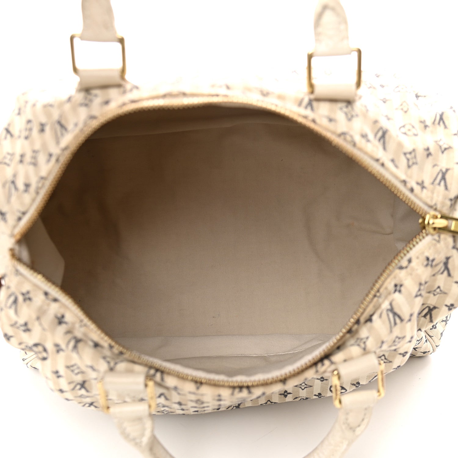 Louis Vuitton Mini Lin Croisette Speedy 30 Blue 5 of 11