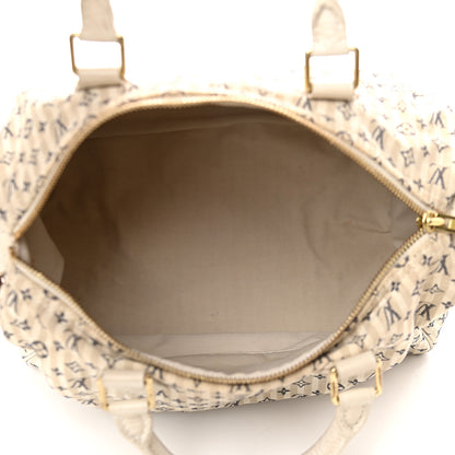 Louis Vuitton Mini Lin Croisette Speedy 30 Blue 5 of 11