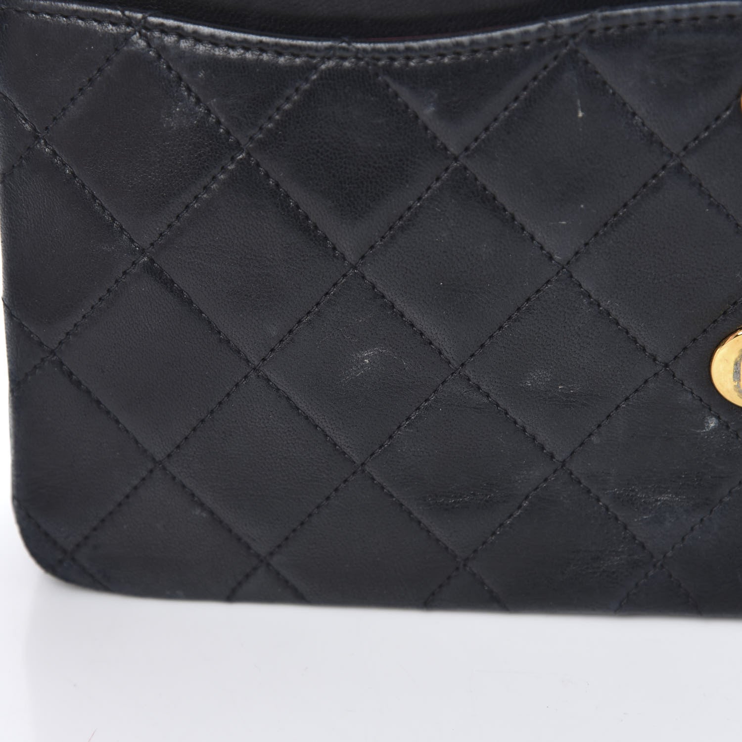 Chanel Lambskin Quilted Medium Double Flap Black 18 of 19