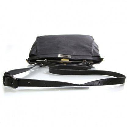 Fendi Goatskin Large Peekaboo Iconic Satchel Black 6 of 12