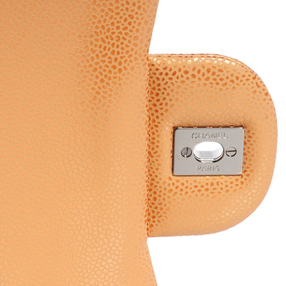 Chanel Metallic Caviar Quilted Jumbo Double Flap Copper 6 of 8