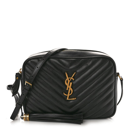 Saint Laurent Calfskin Matelasse Monogram Lou Camera Bag Black 1 of 10