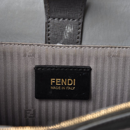 Fendi Vitello Elite Petite 2Jours Tote Grigio Grigio Chiaro 11 of 13