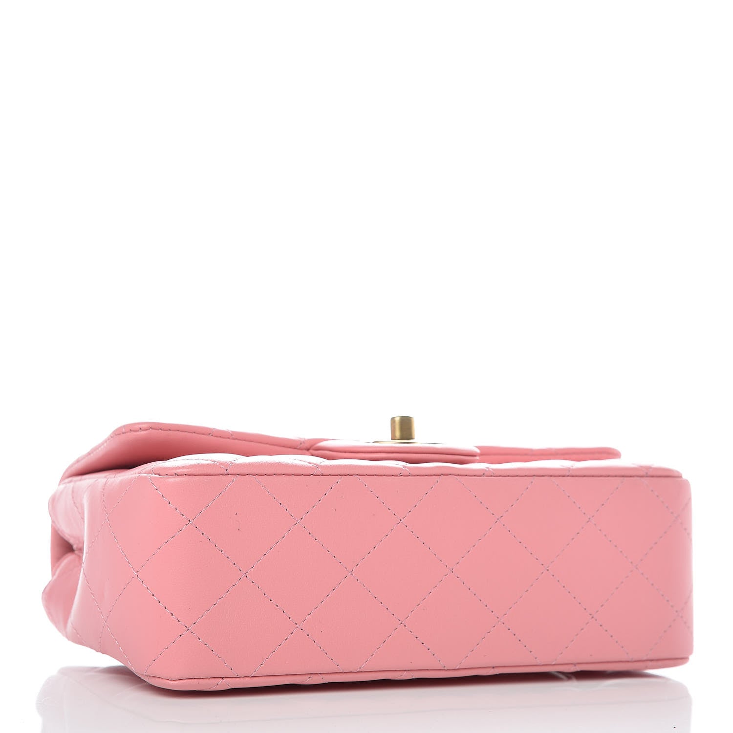 Chanel Lambskin Quilted Mini Rectangular Flap Pink 4 of 10