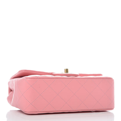 Chanel Lambskin Quilted Mini Rectangular Flap Pink 4 of 10