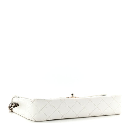 Chanel Caviar Quilted East West Flap Bijoux Chain White 3 of 11