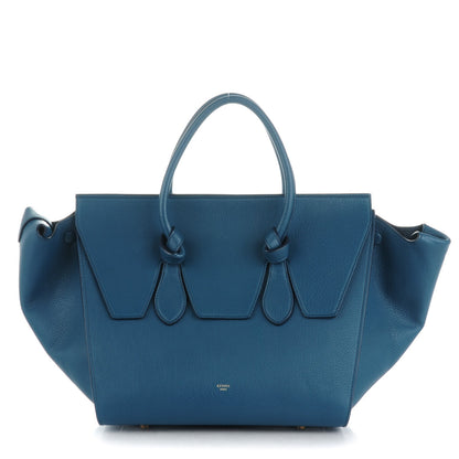 Celine Crisped Calfskin Small Tie Knot Tote Indigo 1 of 8