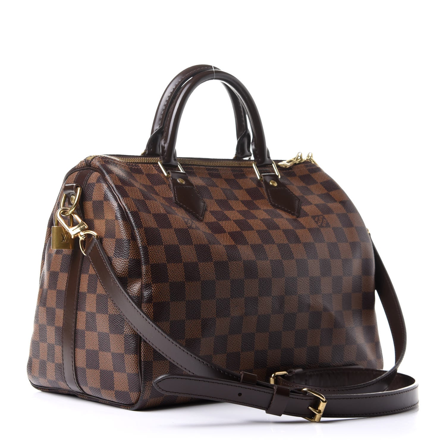 Louis Vuitton Damier Ebene Speedy Bandouliere 30 3 of 15