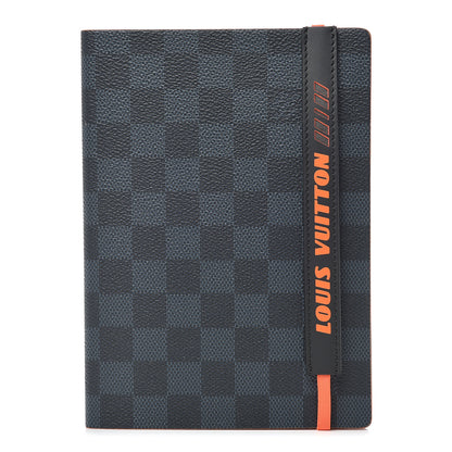Louis Vuitton Damier Cobalt Race Gustave Notebook MM 1 of 11