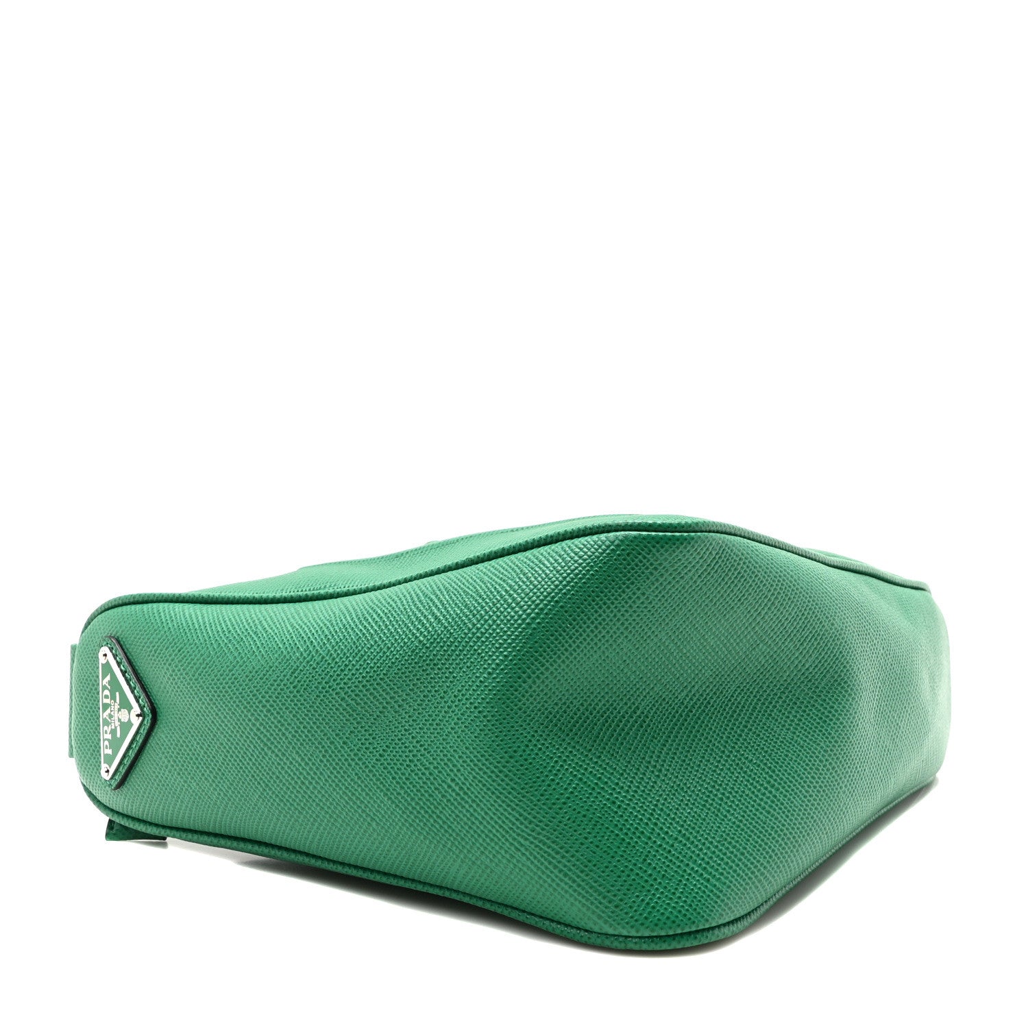 Prada Saffiano Lux Triangle Shoulder Bag Mango 4 of 9