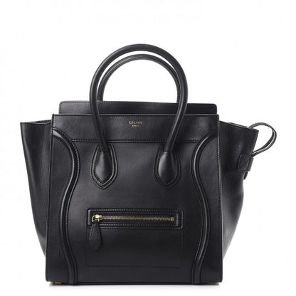 Celine Smooth Calfskin Mini Luggage Black 1 of 14