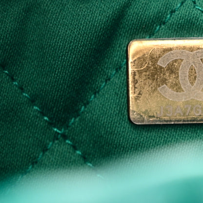 Chanel Shiny Calfskin Quilted Mini Chanel 22 Green 7 of 11