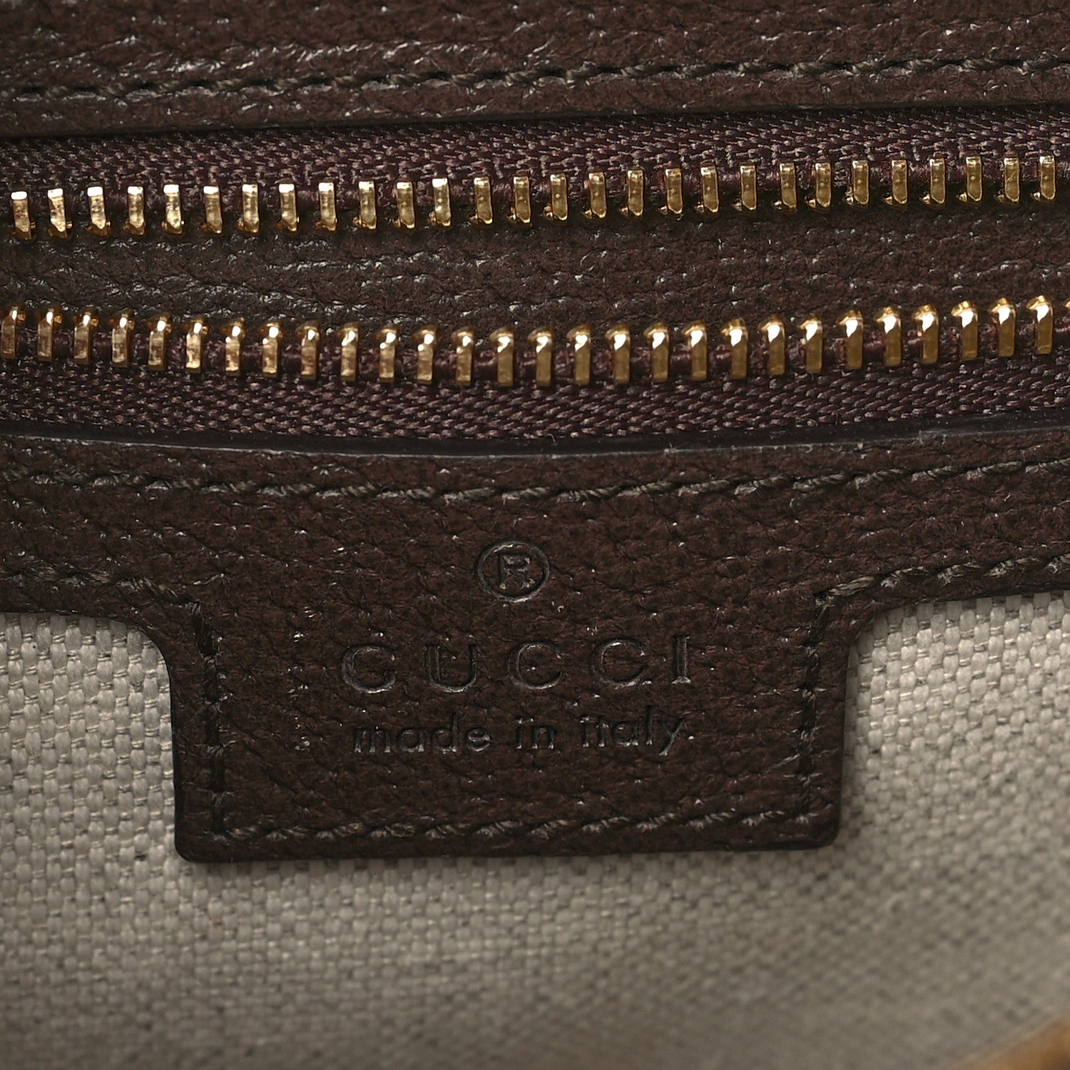 Gucci GG Supreme Monogram Textured Dollar Calfskin Web Studded Mini Ophidia Flap Shoulder Bag Beige Ebony New Acero 6 of 9