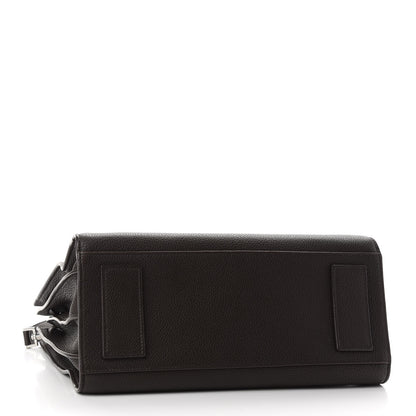 Saint Laurent Grained Calfskin Small Supple Sac de Jour Dark Brown 3 of 9