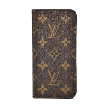 Louis Vuitton Monogram iPhone X Folio Case 1 of 8