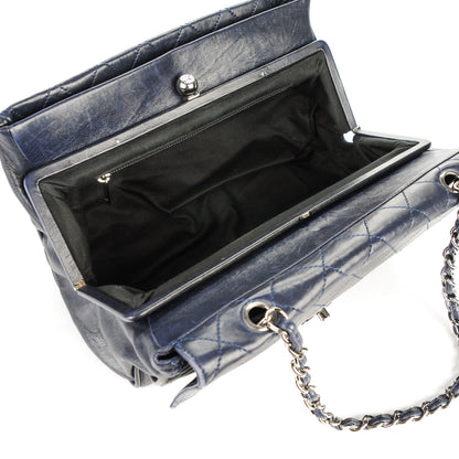 Chanel Lambskin Quilted Ritz Flap Navy 5 of 7