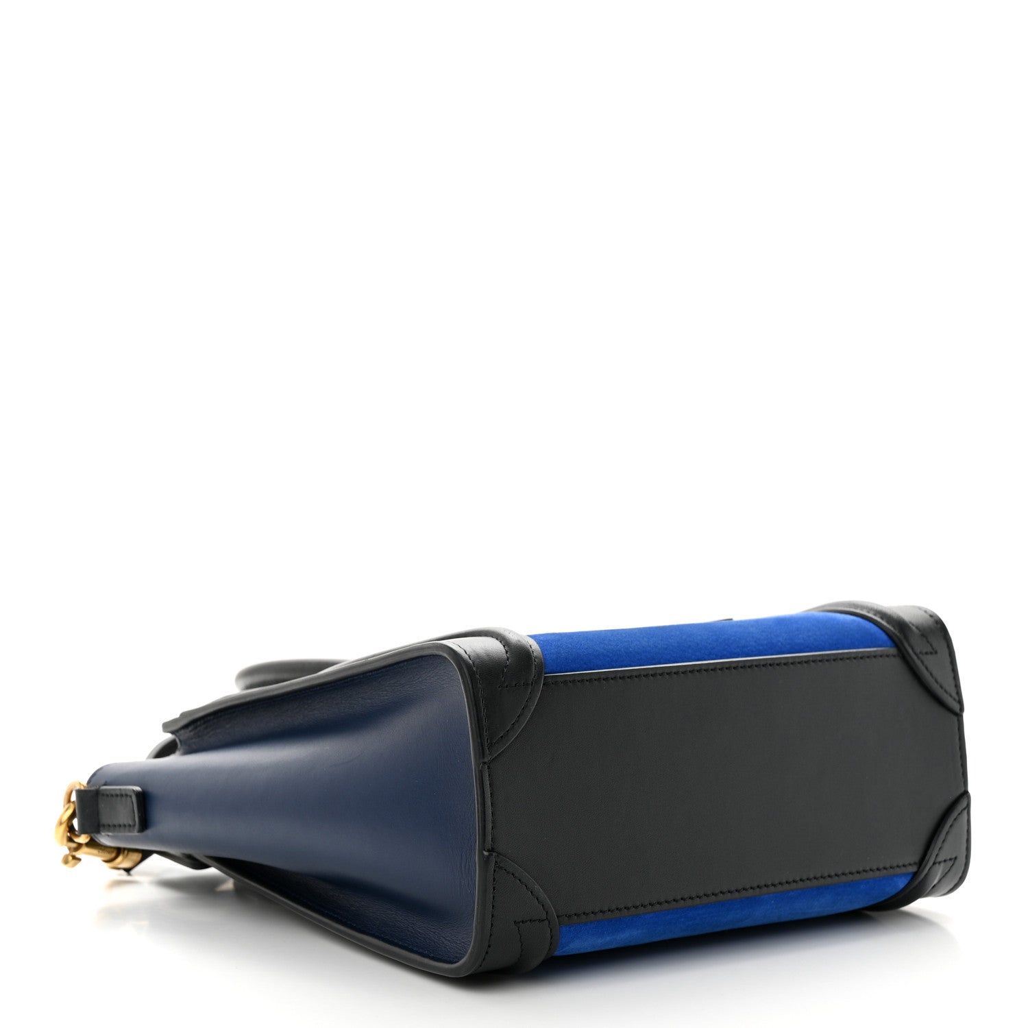 Celine Smooth Calfskin Nubuck Nano Tri-Color Luggage Bright Blue 4 of 10