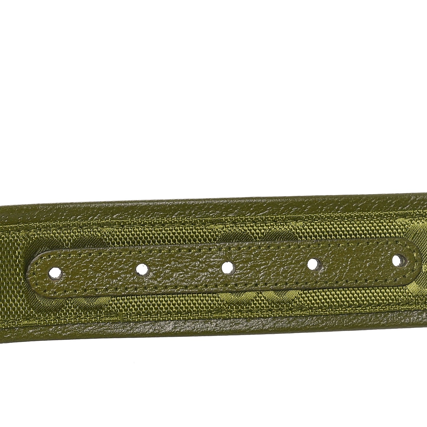 Econyl Nylon Monogram Off The Grid Belt Logo Buckle Belt 80 32 Juniper Green
