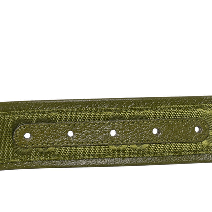 Gucci Econyl Nylon Monogram Off The Grid Belt Logo Buckle Belt 80 32 Juniper Green 3 of 5