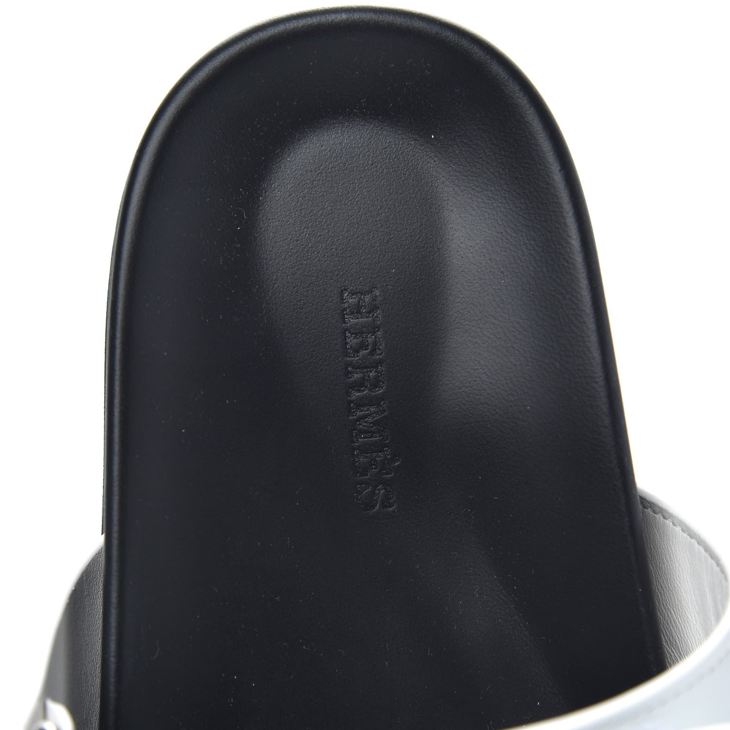 Hermes Calfskin Womens Chypre Sandals 38 White 6 of 9