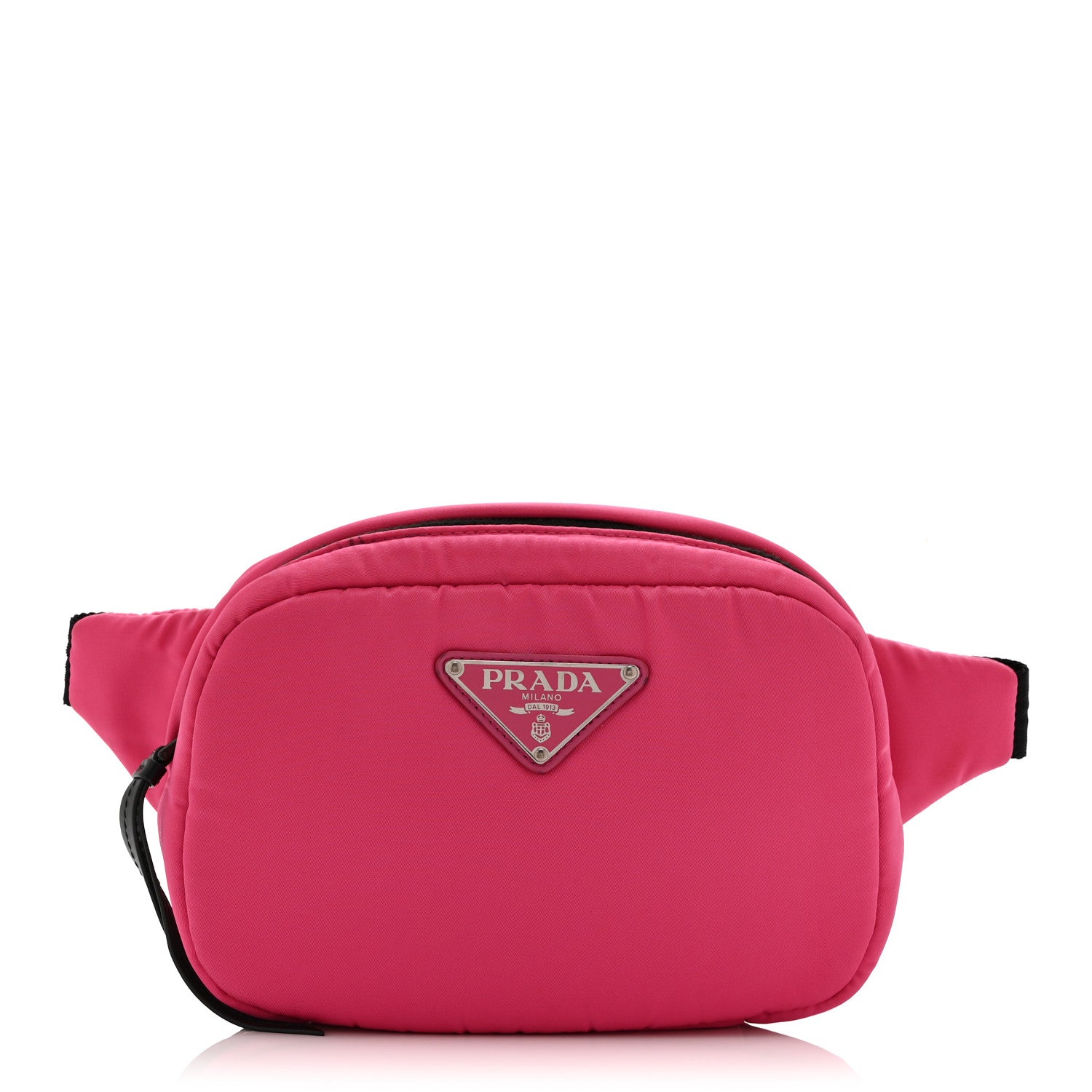 Prada Tessuto Nylon Soft Padded Belt Bag Fuxia 1 of 10