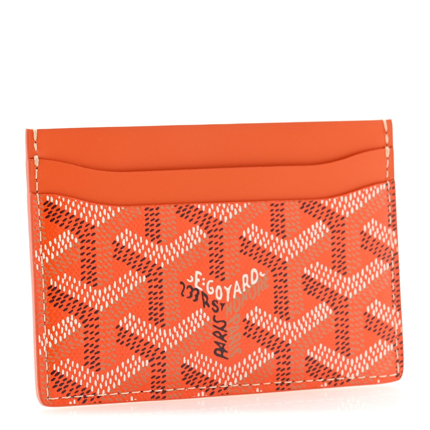 Goyard Goyardine Saint Sulpice Card Holder Orange 3 of 8