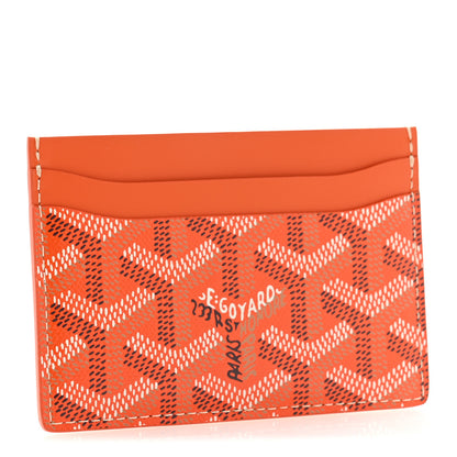 Goyard Goyardine Saint Sulpice Card Holder Orange 3 of 8