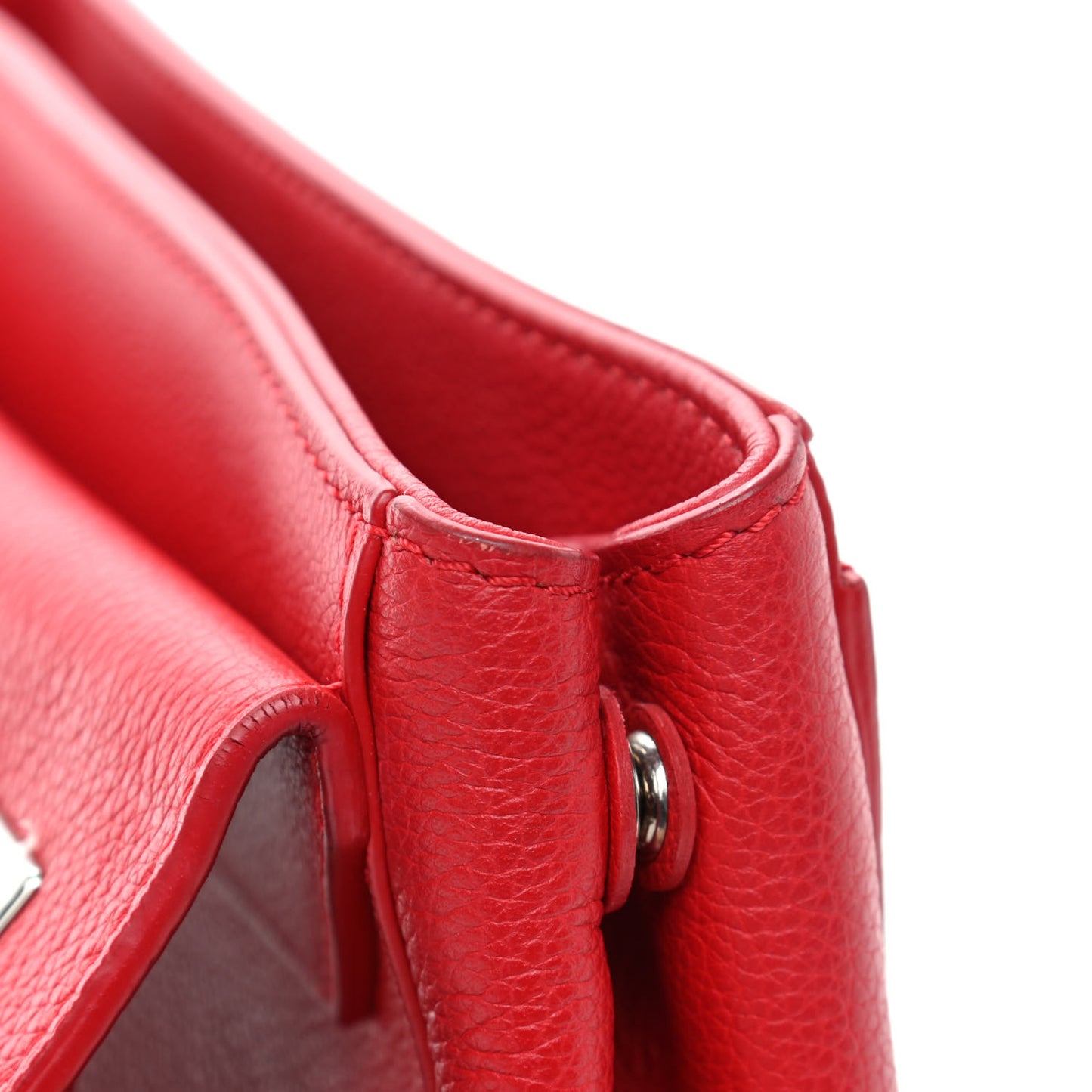 Calfskin Lockme II Chain Bag BB Rubis