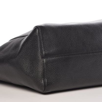 Gucci Pebbled Calfskin Medium Swing Tote Black 8 of 9