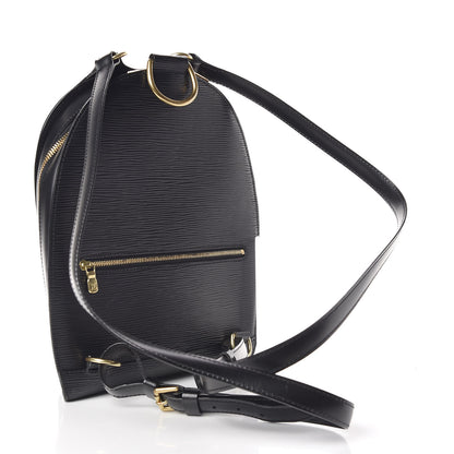 Louis Vuitton Epi Mabillon Backpack Black 3 of 10