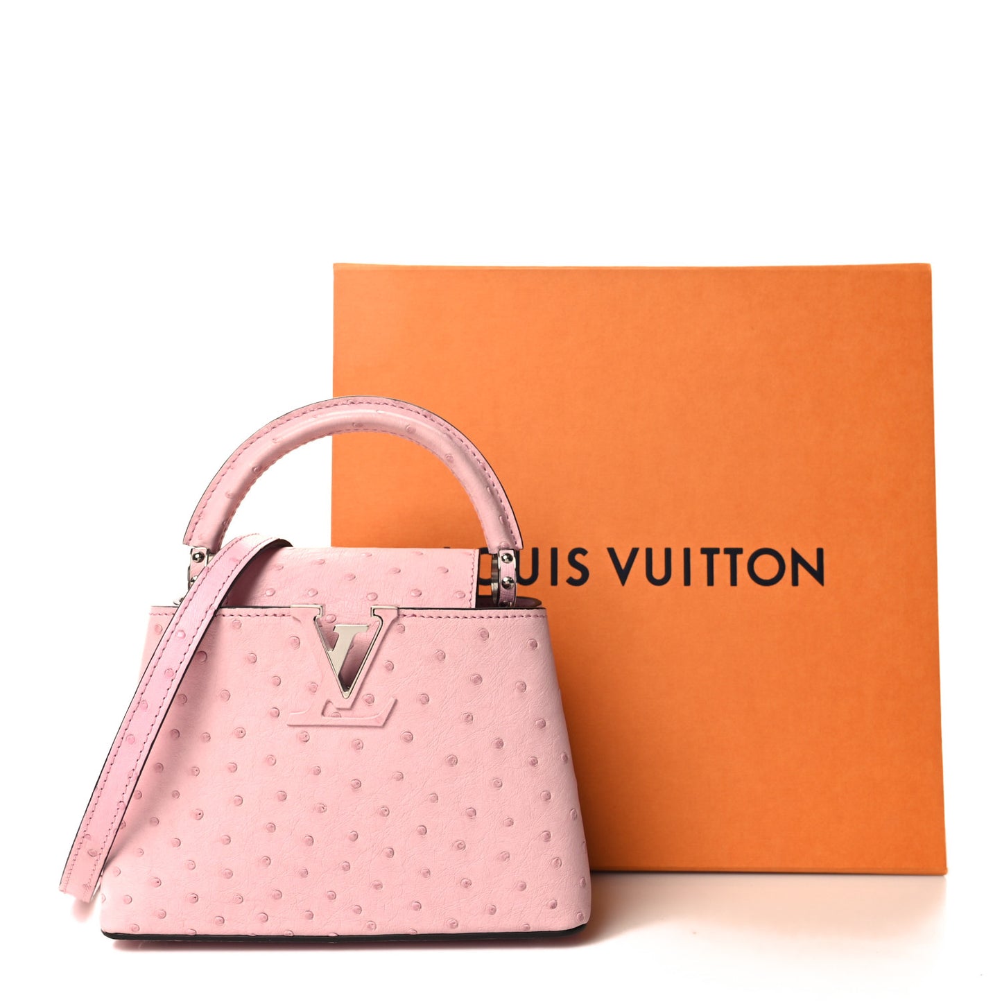 Ostrich Capucines Mini Pink
