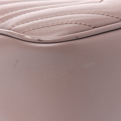 Gucci Calfskin Matelasse Small GG Marmont Chain Shoulder Bag Porcelain Rose 13 of 26