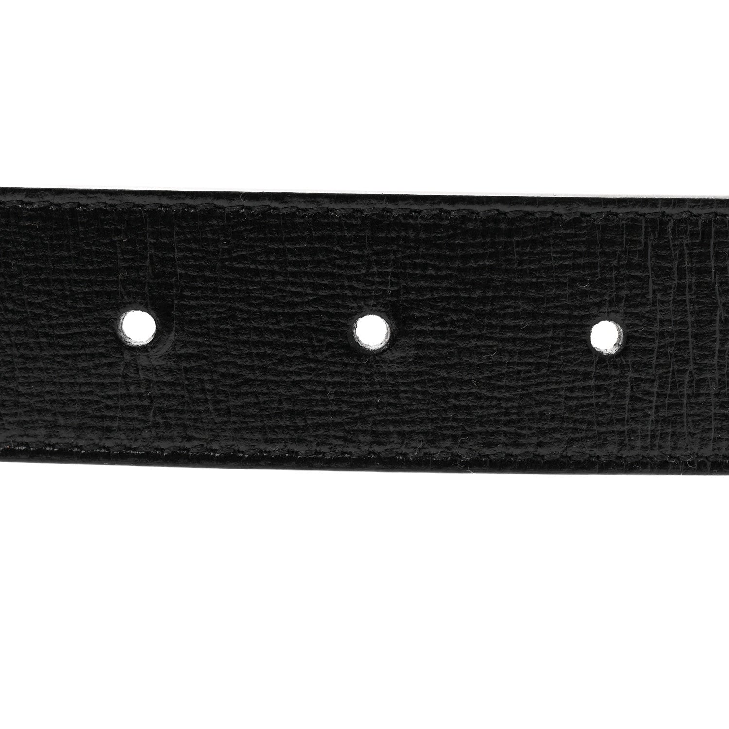 Gucci Azalea Calfskin Enamel Monochrome Double G 30mm Belt 85 34 Black 4 of 5