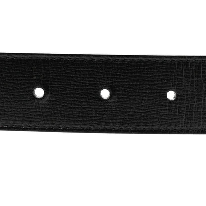Gucci Azalea Calfskin Enamel Monochrome Double G 30mm Belt 85 34 Black 4 of 5