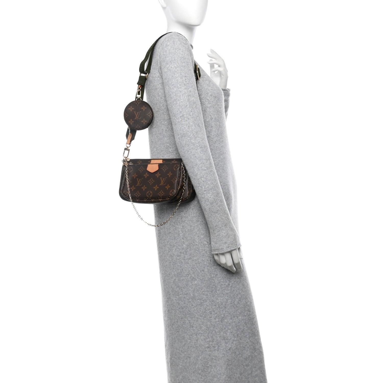 Louis Vuitton Monogram Multi Pochette Accessories Kaki 2 of 9