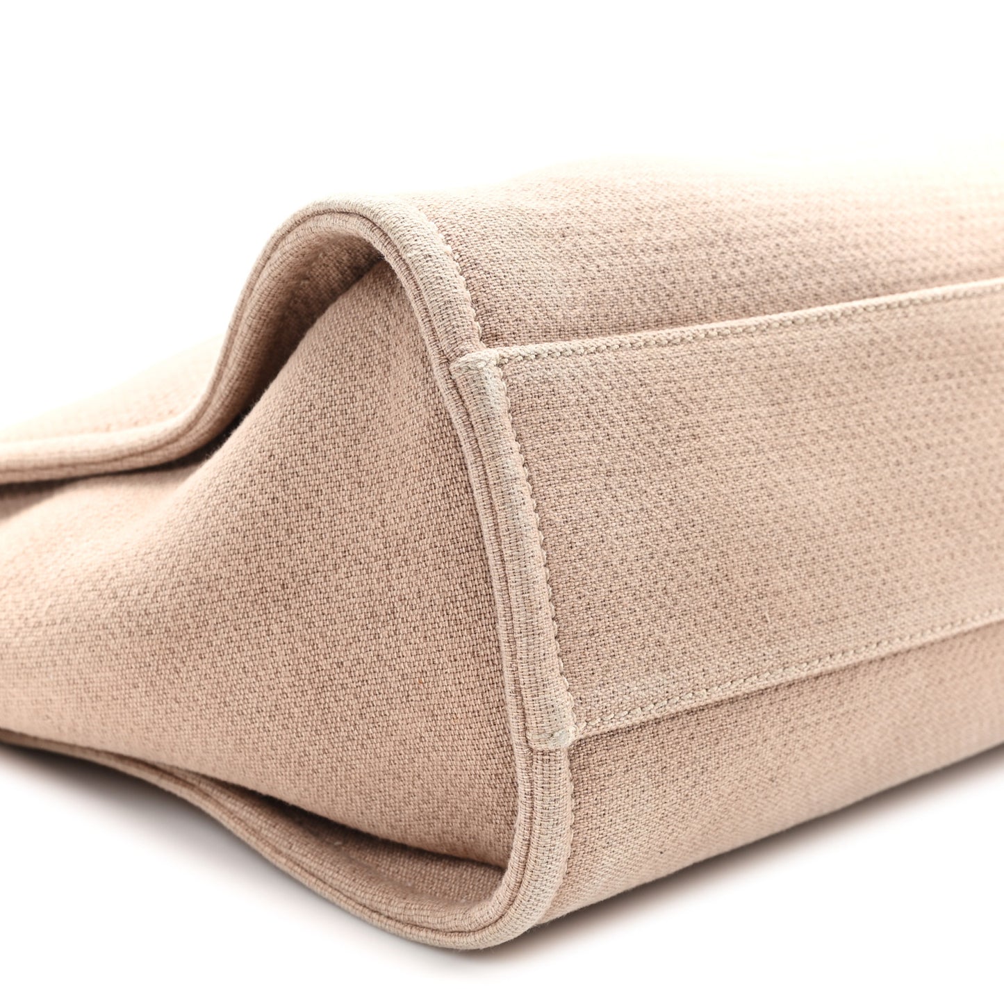 Mixed Fibers Small Deauville Tote Beige