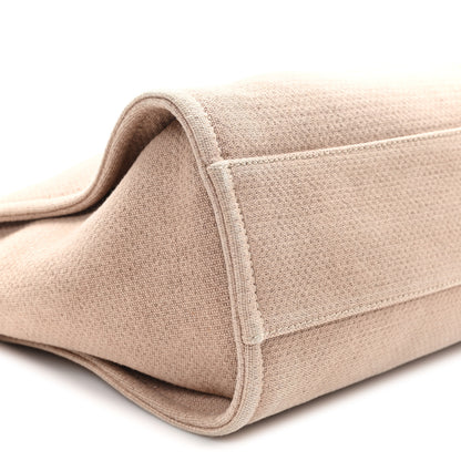 Chanel Mixed Fibers Small Deauville Tote Beige 9 of 12