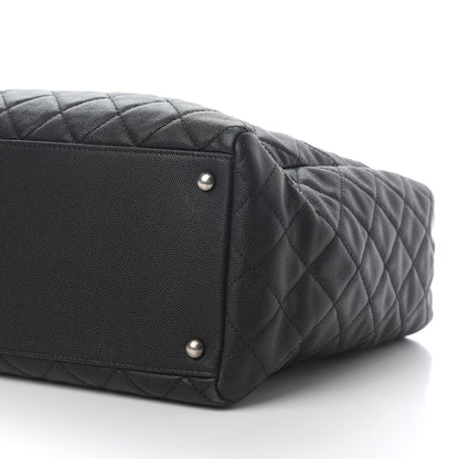 Chanel Caviar Quilted Large Coco Handle Shopping Tote Black 9 of 11