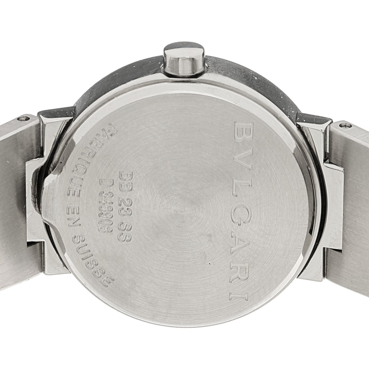 Stainless Steel 23mm Quartz Watch Black